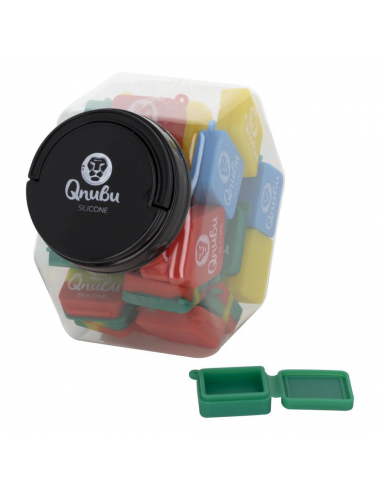 Llavero Qnubu Silicone Cuadrado 9ml (Display L 35Und) - Imagen 1