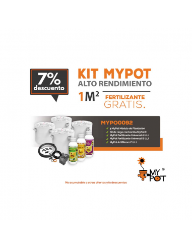 Kit de Cultivo Mypot en Alta Productividad para 1m2 (Fertilizante de Regalo) - Imagen 1