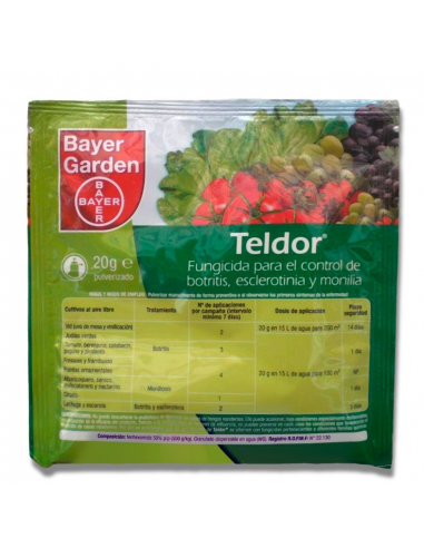 SBM Bayer Garden Fungicida Botritis - Teldor Huerta 20G - Imagen 1