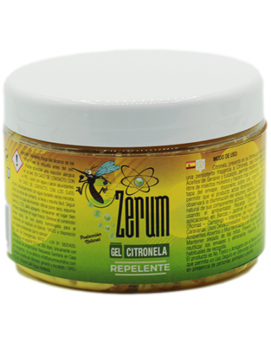 Zerum Gel Citronela Repelente Natural 400gr - Imagen 1